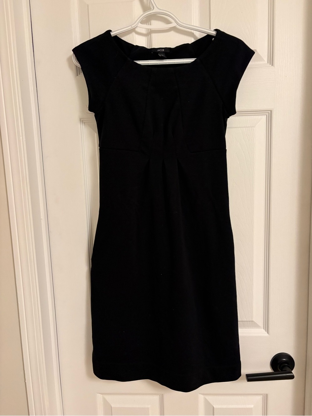 Jacob Black Cap-Sleeve Midi Sheath Dress - Picture 2 of 5